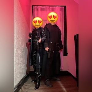 Faux leather coat jacket - Matrix costume